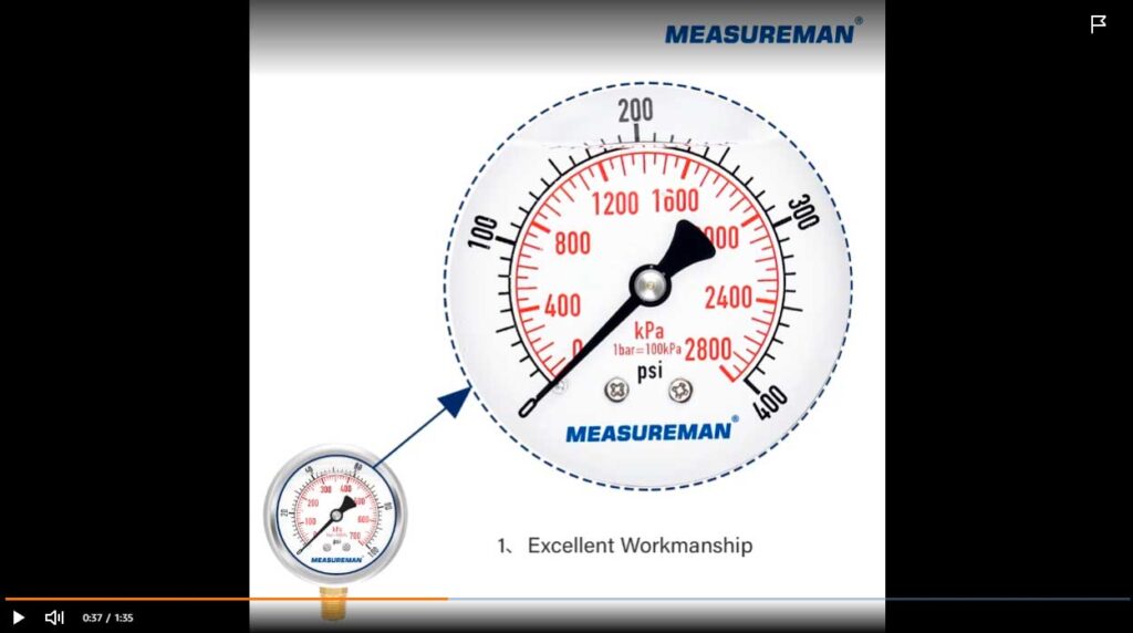 Enlace a video dentro de Amazon creado por el fabricante, que explica el funcionamiento del  manómetro.